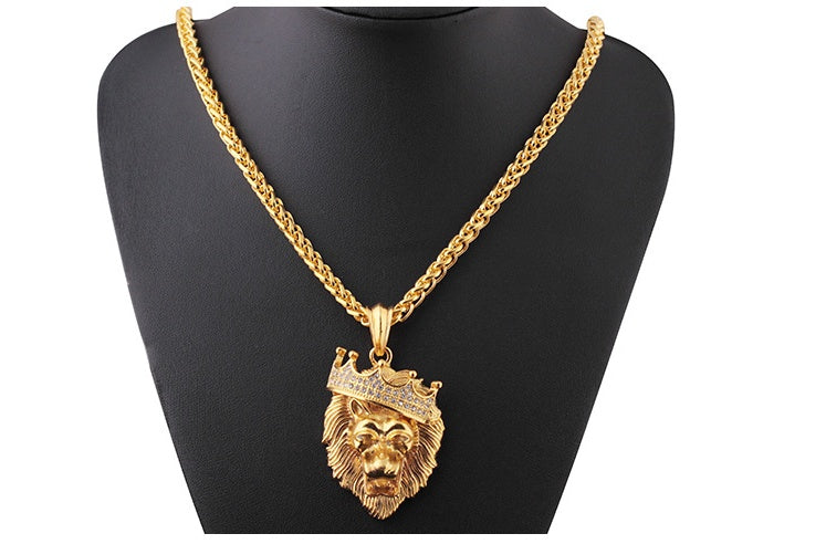 LONEL Lion Hip Hop Glow in the Dark Pendant