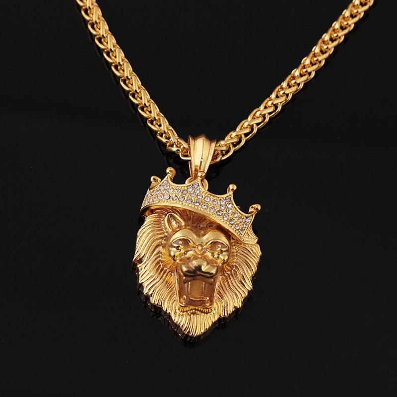 LONEL Lion Hip Hop Glow in the Dark Pendant