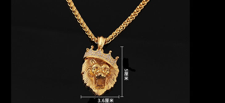 LONEL Lion Hip Hop Glow in the Dark Pendant